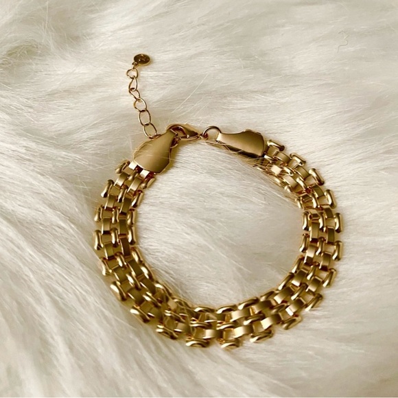 18K Gold Plated Over Brass Watch Band Link
Bracelet Bundle NWOT - Picture 4 of 8